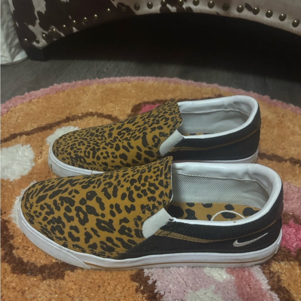 Nike Leopard Print Slip-On Sneakers